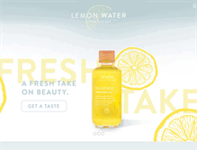 Tablet Screenshot of lemonwatersalon.com